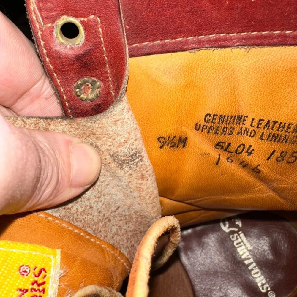 Herman Survivors Vintage Logger Boots Vintage Men Size 9.5 steel toe - Picture 7 of 9